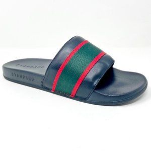 STNDRD Standard Los Angeles Monaco Black Green Red Mens Slides